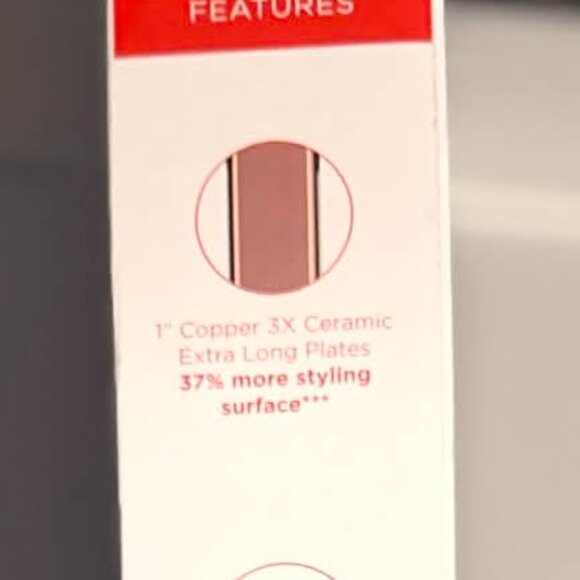REVLON Salon Straight 1" Copper Smooth Flat Iron with Extra Long Plates NEW - Picture 10 of 12